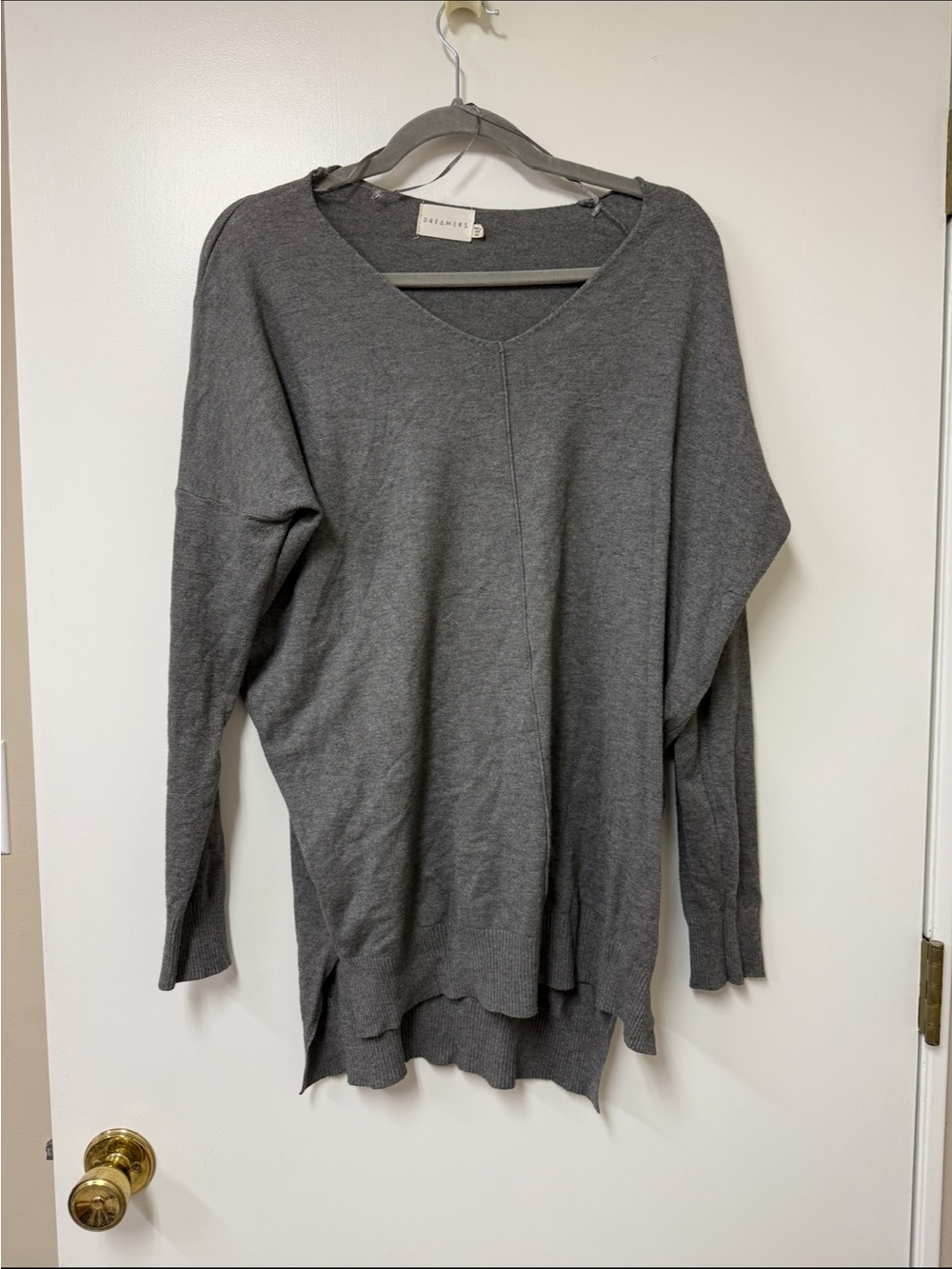 Dreamers Heather Gray Knit Top